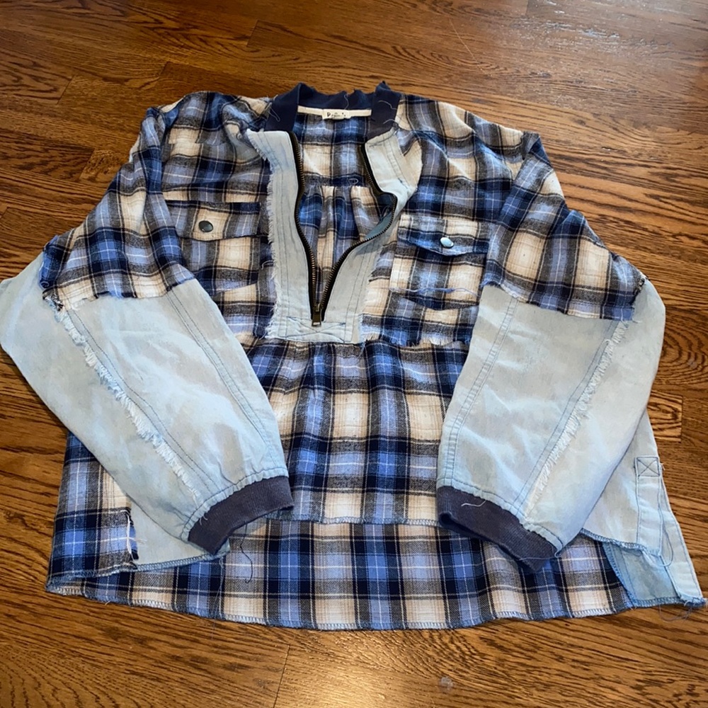 POL flannel denim shirt